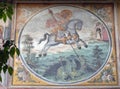 Above the door of the main church at Bachkovo Monastery, Bulgaria