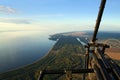 Above earth on a hang-glider Royalty Free Stock Photo