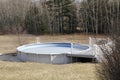 Above ground swimming pool