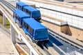 above ground terminal connecting tram at IAH airport