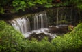 Above the Sgwd Isaf Clun-gwyn Waterfall