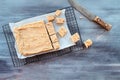 Above Shot of Delicious Homemade Peanut Butter Fudge Royalty Free Stock Photo
