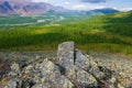 Above the Sob river valley. Polar Ural, Russia