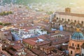 Above view of apartment buildinds in Bologna town Royalty Free Stock Photo