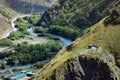 Argun river. Chechnya. Russia