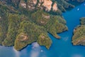 Above view of beautiful Baofeng lake in Zhangjiajie, China