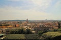 Above view of the city of Rome, view from the villa medici, Rome, Italy Royalty Free Stock Photo