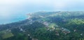 Above view on corn island