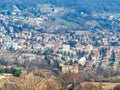 above view of environs of Bergamo city