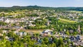 above view of Gerolstein town in summer day