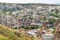 Above view of Goreme town in spring Royalty Free Stock Photo