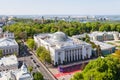 Above view of Kiev city with Rada in spring