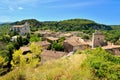 View overlooking the old town of Saignon, Provence, France