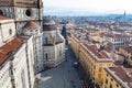 Above view of Piazza del Duomo in Florence
