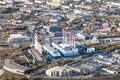 Above view of thermal power plant in Moscow city Royalty Free Stock Photo