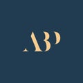 ABP abstract letter logo design Royalty Free Stock Photo