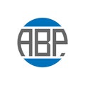 ABP letter logo design on white background. ABP creative initials circle logo concept. ABP letter design