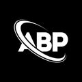 ABP logo. A B P design. White ABP letter. ABP/A B P letter logo design. Initial letter ABP linked circle uppercase monogram logo