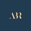 ABR abstract letter logo design Royalty Free Stock Photo