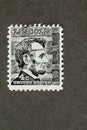 Abraham Lincoln on 4 cent USA Stamp