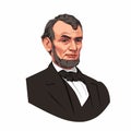 Illustration of Abraham Lincoln, America President