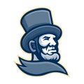 Abraham Lincoln Head Mascot