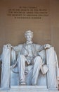 Abraham Lincoln memorial Royalty Free Stock Photo