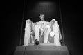 Abraham Lincoln Memorial Bold Black and White Royalty Free Stock Photo