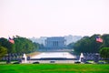 Abraham Lincoln Memorial sunset Washington Dc Royalty Free Stock Photo