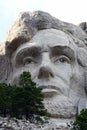Abraham Lincoln at Mount Rushmore Royalty Free Stock Photo