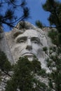 Abraham Lincoln on Mount Rushmore Royalty Free Stock Photo