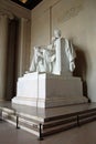 Abraham Lincoln statue in the Lincoln Memorial Royalty Free Stock Photo