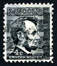 Abraham Lincoln US Postage Stamp Royalty Free Stock Photo