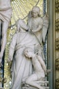 Abraham Sacrificing Isaac, altar of the Holy Cross in Zagreb cathedral