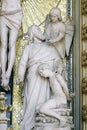 Abraham Sacrificing Isaac, altar of the Holy Cross in Zagreb cathedral