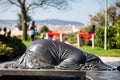 Abraham statue at the Garden of Philosophy located at Gellert hill in Budapest