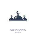 Abrahamic icon. Trendy flat vector Abrahamic icon on white background from Religion collection