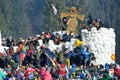 Abramtsevo, Russia, March, 13. 2016. People taking part in celebration of Bakshevskaya Shrovetide