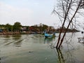 Abrasion submerged Morosari beach in Bedono Village, Sayung District, Demak Regency, Central Java Province.