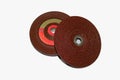 The abrasive discs stone for metal grinding in industrial manufacturing and construction Royalty Free Stock Photo