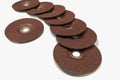 The abrasive discs stone for metal grinding in industrial steel Royalty Free Stock Photo