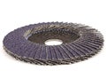 Abrasive flap disc, isolated on white background Royalty Free Stock Photo