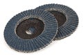 Abrasive flap disc, isolated on white background Royalty Free Stock Photo