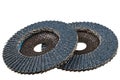 Abrasive flap disc, isolated on white background Royalty Free Stock Photo