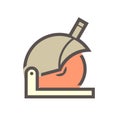 Abrasive saw icon