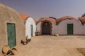 ABRI, SUDAN - FEBRUARY 25, 2019: Courtyard of Magzoub Nubian Traditional Guest House in Abri, Sud