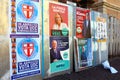 Abruzzo, Italy: Election Wall Posters for the ABRUZZO Regional ELECTIONS of March 10, 2024