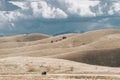 Abruzzo, Italy. Mounts and motorbike Royalty Free Stock Photo