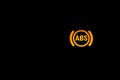 ABS Warning Light Sign, Car light indicator, Orange ABS indoor indicator