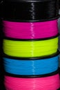 ABS wire plastic for 3d printer Royalty Free Stock Photo